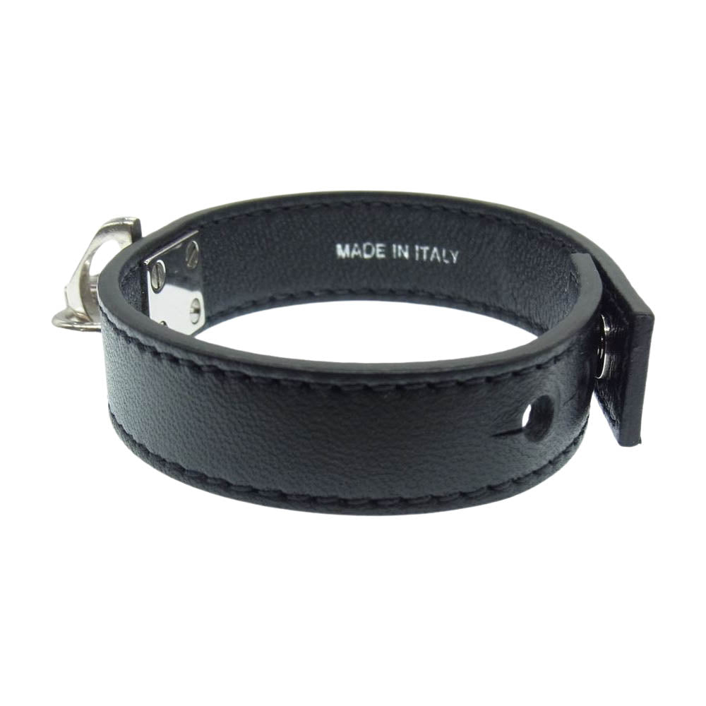 GIVENCHY ジバンシィ BF20CEF047 Lock bracelet ロック レザー ブレスレット ブラック系 シルバー系【中古】