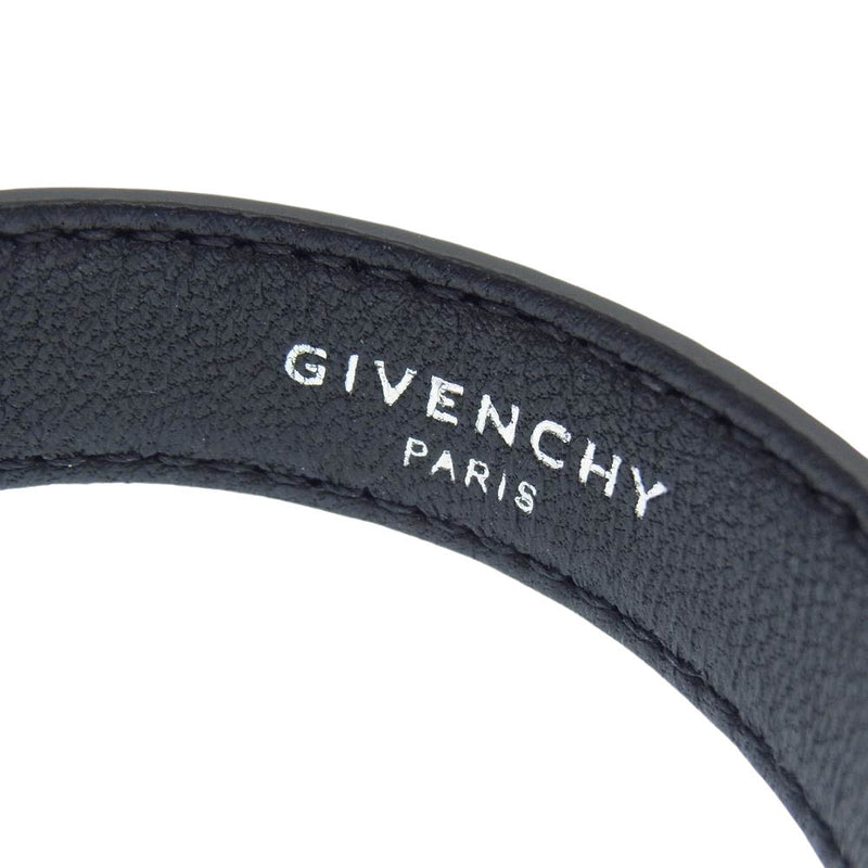 GIVENCHY ジバンシィ BF20CEF047 Lock bracelet ロック レザー ブレスレット ブラック系 シルバー系【中古】