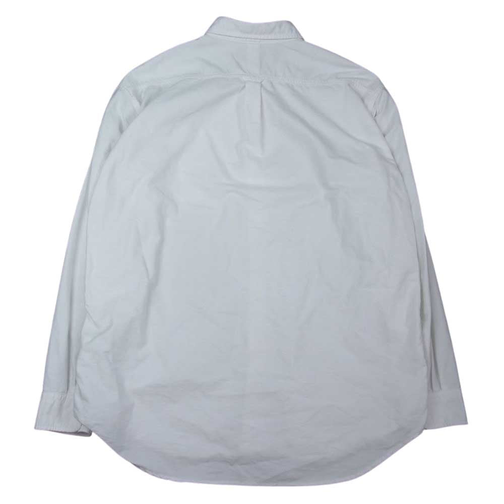 THE NORTH FACE ノースフェイス NT3118N  PURPLE LABEL Cotton Polyester OX B.D. Shirt パープル レーベル コットン ポリエステル オックス ボタン ダウン 長袖 シャツ  ホワイト系 M【中古】