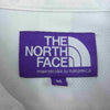 THE NORTH FACE ノースフェイス NT3118N  PURPLE LABEL Cotton Polyester OX B.D. Shirt パープル レーベル コットン ポリエステル オックス ボタン ダウン 長袖 シャツ  ホワイト系 M【中古】
