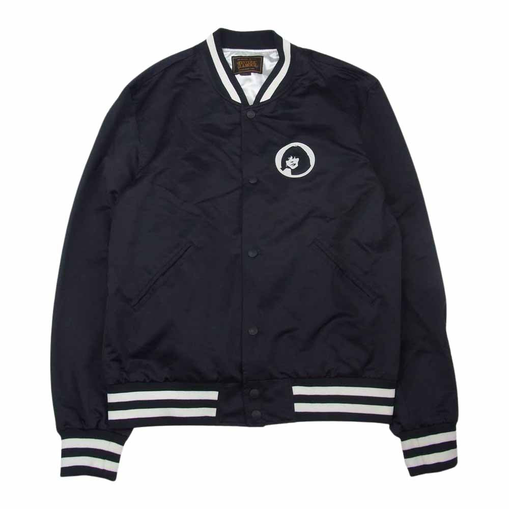 HYSTERIC GLAMOUR ヒステリックグラマー 02201AB13 Begin ロゴ サテン スタジャン ブラック系 L【中古】