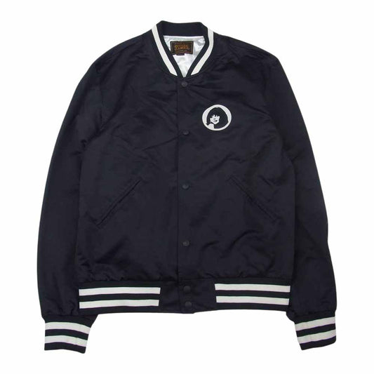 HYSTERIC GLAMOUR ヒステリックグラマー 02201AB13 Begin ロゴ サテン スタジャン ブラック系 L【中古】