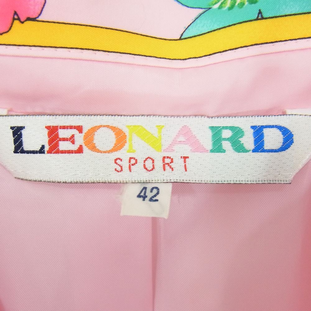 LEONARD レオナール SPORT スポーツ 花柄 フラワープリント ピンク ジャケット  ピンク系 42【中古】