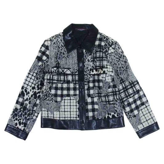 LEONARD レオナール FASHION ファッション キルティング モノトーン ジャケット マルチカラー系 ブラック系 ホワイト系 11AR【中古】