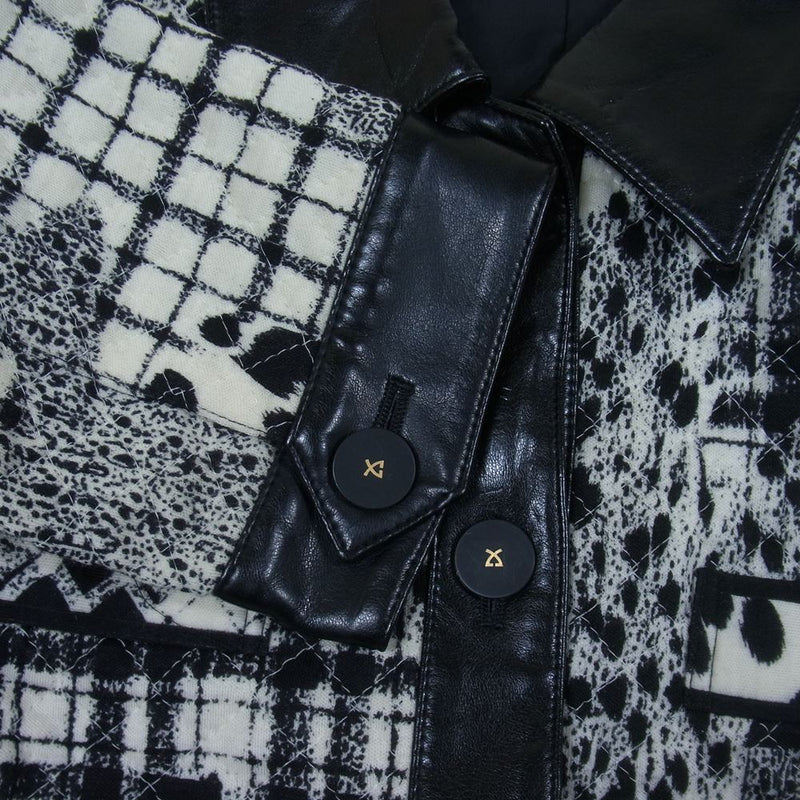 LEONARD レオナール FASHION ファッション キルティング モノトーン ジャケット マルチカラー系 ブラック系 ホワイト系 11AR【中古】