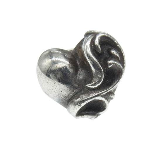 CHROME HEARTS クロムハーツ（原本無） ハート スタッド ピアス　 シルバー系【中古】