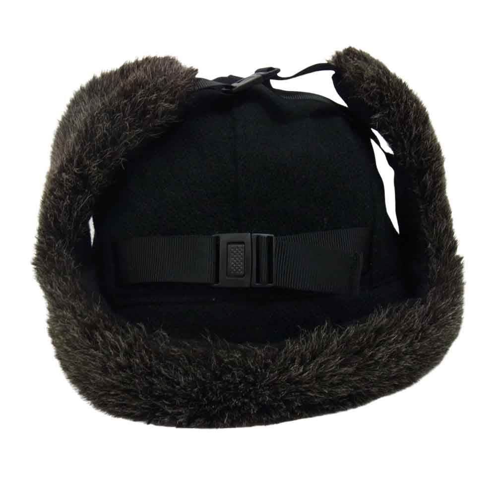キジマタカユキ 17201-G69 Flight Cap 裏地キルティング パイロット フライトキャップ ブラック系 2【中古】