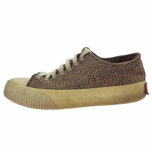 VISVIM ビズビム SKAGWAY LO TWEED スカグウェイ ツイード ローカット スニーカー ブラウン系 ライトブラウン系 US8.5【中古】