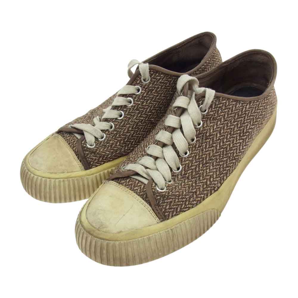 VISVIM ビズビム SKAGWAY LO TWEED スカグウェイ ツイード ローカット スニーカー ブラウン系 ライトブラウン系 US8.5【中古】