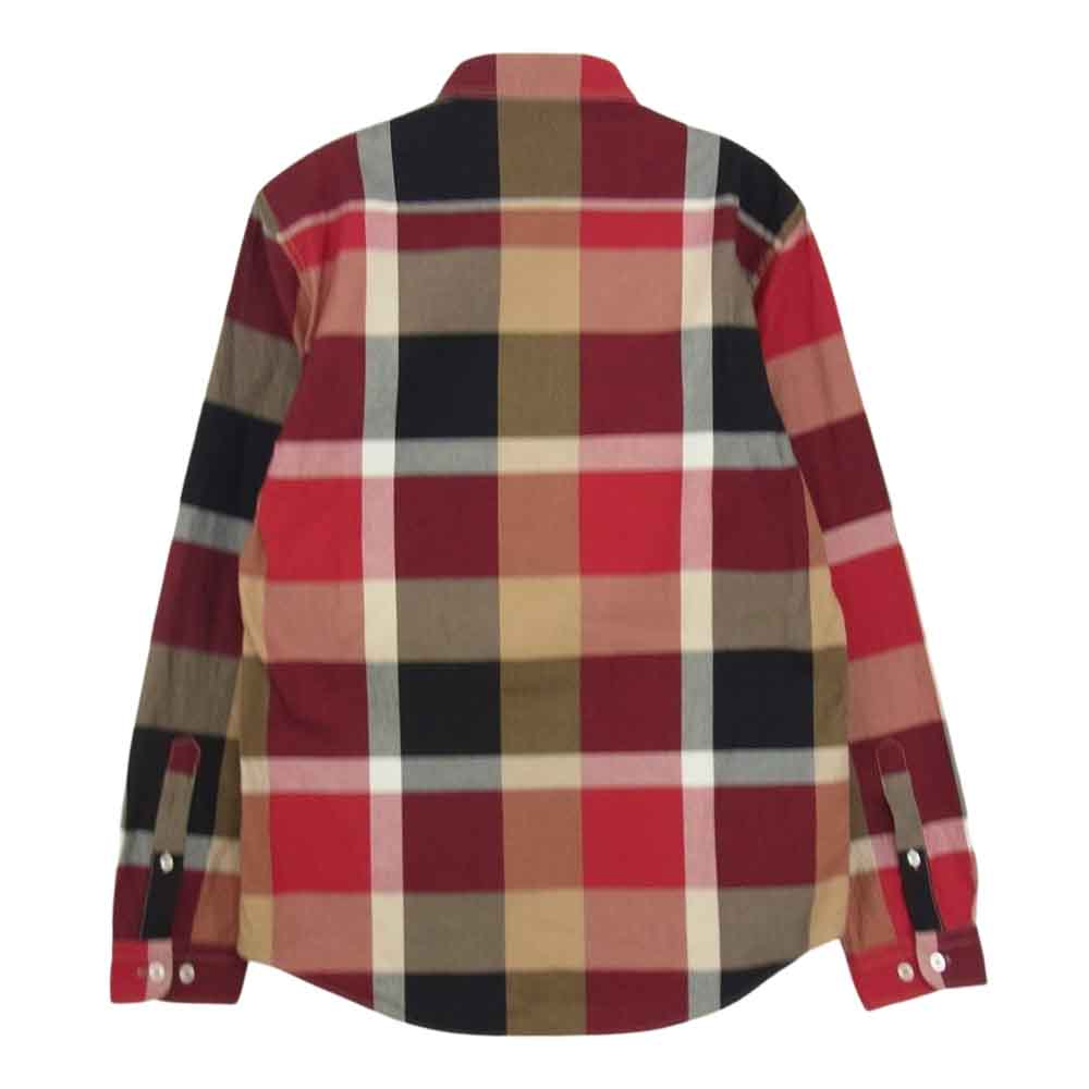 クレストブリッジブラックレーベル 長袖 ボタンダウン チェックシャツ マルチカラー系 レッド系 M【中古】