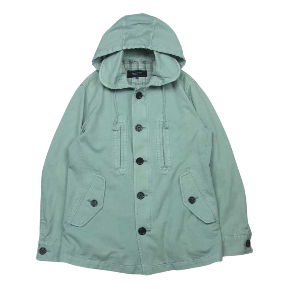 BURBERRY BLACK LABEL バーバリーブラックレーベル D1F09-108-24 国内正規品 ジップ パーカー ジャケット ライトブルー系 M【中古】