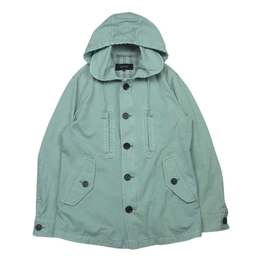 BURBERRY BLACK LABEL バーバリーブラックレーベル D1F09-108-24 国内正規品 ジップ パーカー ジャケット ライトブルー系 M【中古】