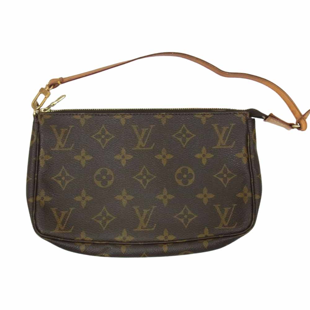 LOUIS VUITTON ルイ・ヴィトン M51980 モノグラム ポシェット アクセソワール ハンドバッグ ポーチ ブラウン系【中古】