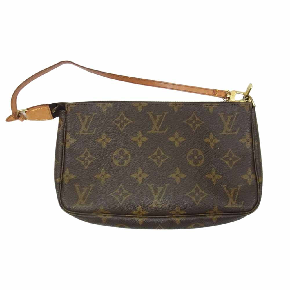 LOUIS VUITTON ルイ・ヴィトン M51980 モノグラム ポシェット アクセソワール ハンドバッグ ポーチ ブラウン系【中古】