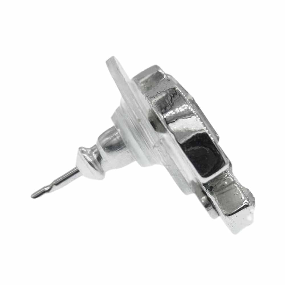 CHANEL シャネル 01P ピアス ココマーク ビジュー シルバー系【中古】
