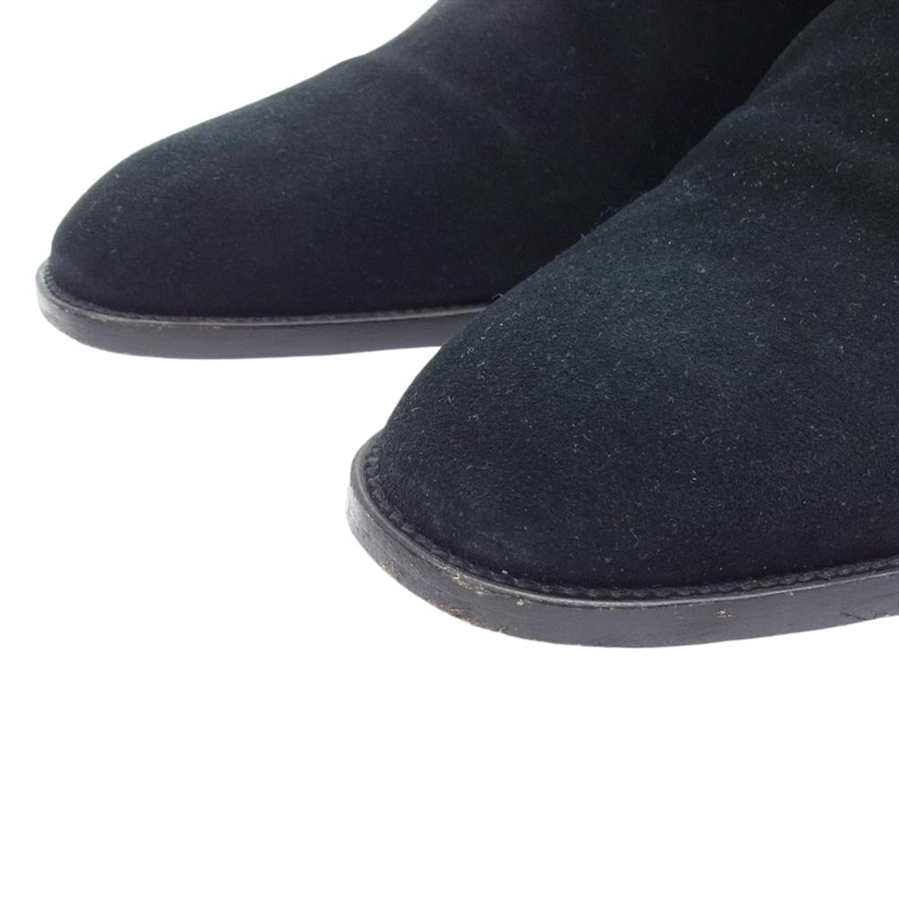 SAINT LAURENT サンローラン 443208 Wyatt Chelsea Boots ワイアット チェルシー サイドゴア ブーツ ブラック系 42【中古】