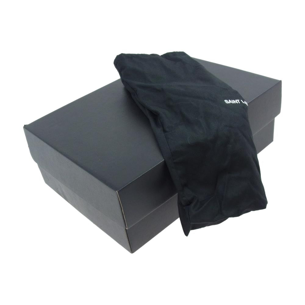 SAINT LAURENT サンローラン 443208 Wyatt Chelsea Boots ワイアット チェルシー サイドゴア ブーツ ブラック系 42【中古】