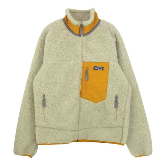 patagonia パタゴニア 19AW 23056 Classic Retro-X Jaket クラシック レトロ X フリース ジャケット オフホワイト系 S【中古】