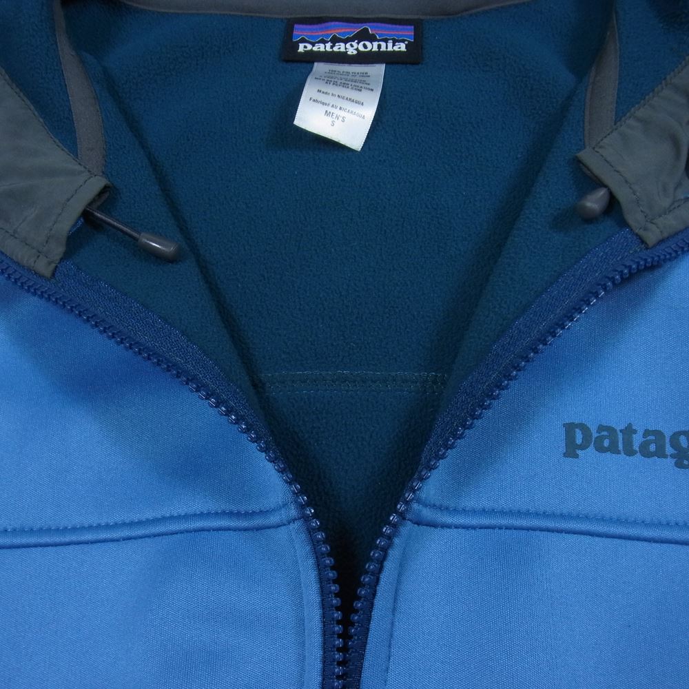 patagonia パタゴニア 13AW 29832 13年製 Slopestyle Hoody スロープスタイル フーディ ストレッチ フリース ジャケット ブルー系 グリーン系 S【中古】