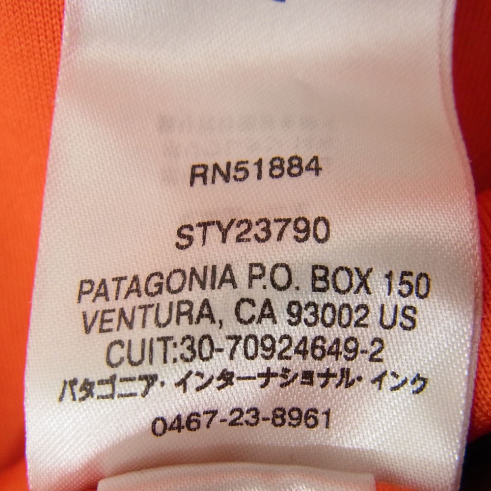 patagonia パタゴニア 17AW 23790 17年製 POLARTEC CROSSTREK HOODIE クロストレック フーディ ジップ パーカー フリース ジャケット オレンジ系 S【中古】