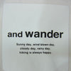 and wander アンドワンダー aw-ft907-81 dry ox shirt ドライオックス シャツ ホワイト系【中古】
