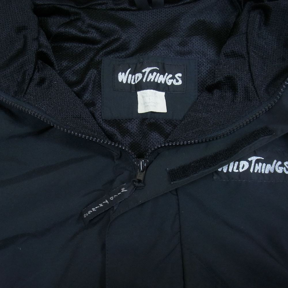 WILDTHINGS ワイルドシングス USA製 ナイロン ジャケット ブラック系 L【中古】