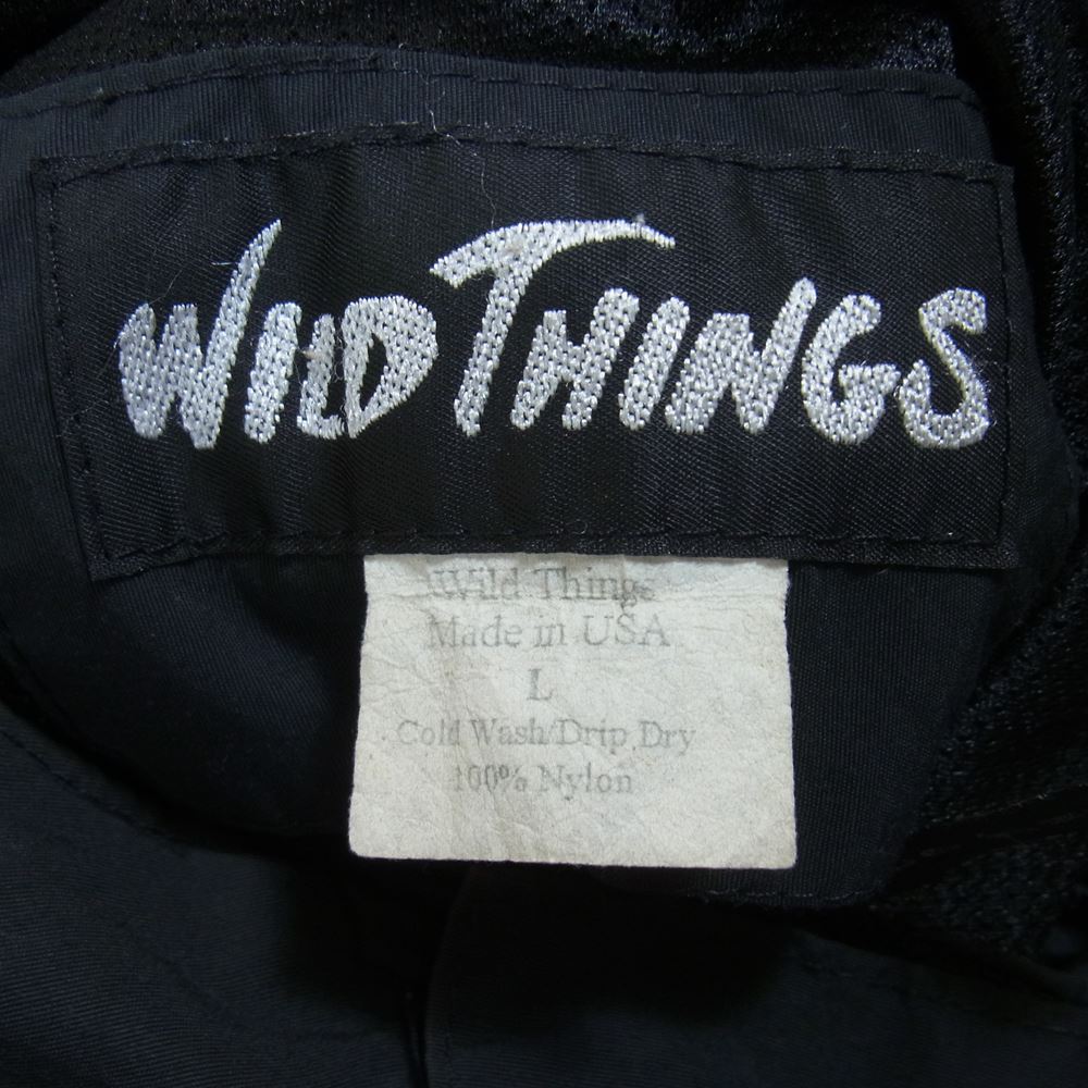 WILDTHINGS ワイルドシングス USA製 ナイロン ジャケット ブラック系 L