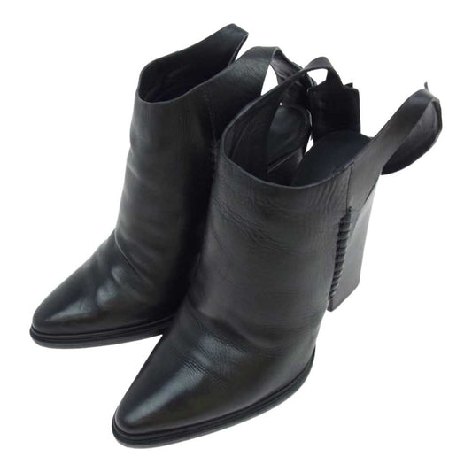 Alexander Wang アレキサンダーワン レザー ポインテッドトゥ ヒール パンプス ブラック系 35【中古】