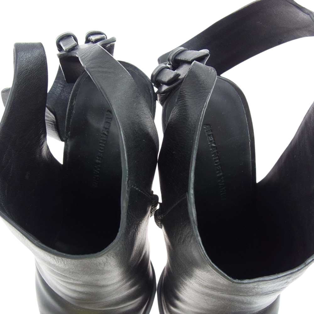 Alexander Wang アレキサンダーワン レザー ポインテッドトゥ ヒール パンプス ブラック系 35【中古】