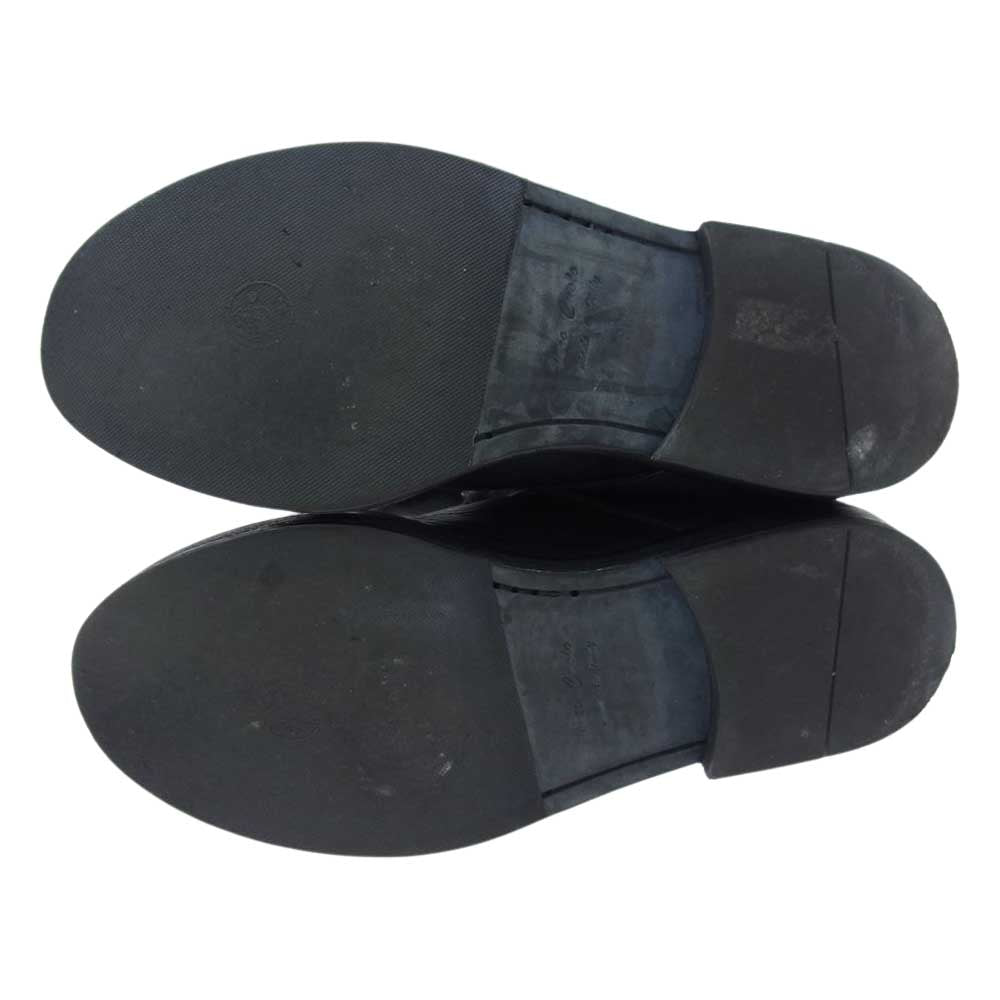 ANN DEMEULEMEESTER アンドゥムルメステール 125-2806 イタリア製 レザー ベルトストラップ ロングブーツ  ブラック系 36【中古】