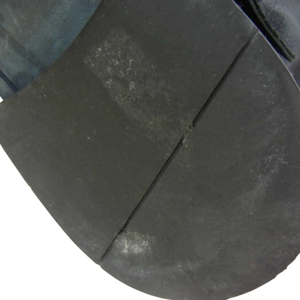 ANN DEMEULEMEESTER アンドゥムルメステール 125-2806 イタリア製 レザー ベルトストラップ ロングブーツ  ブラック系 36【中古】