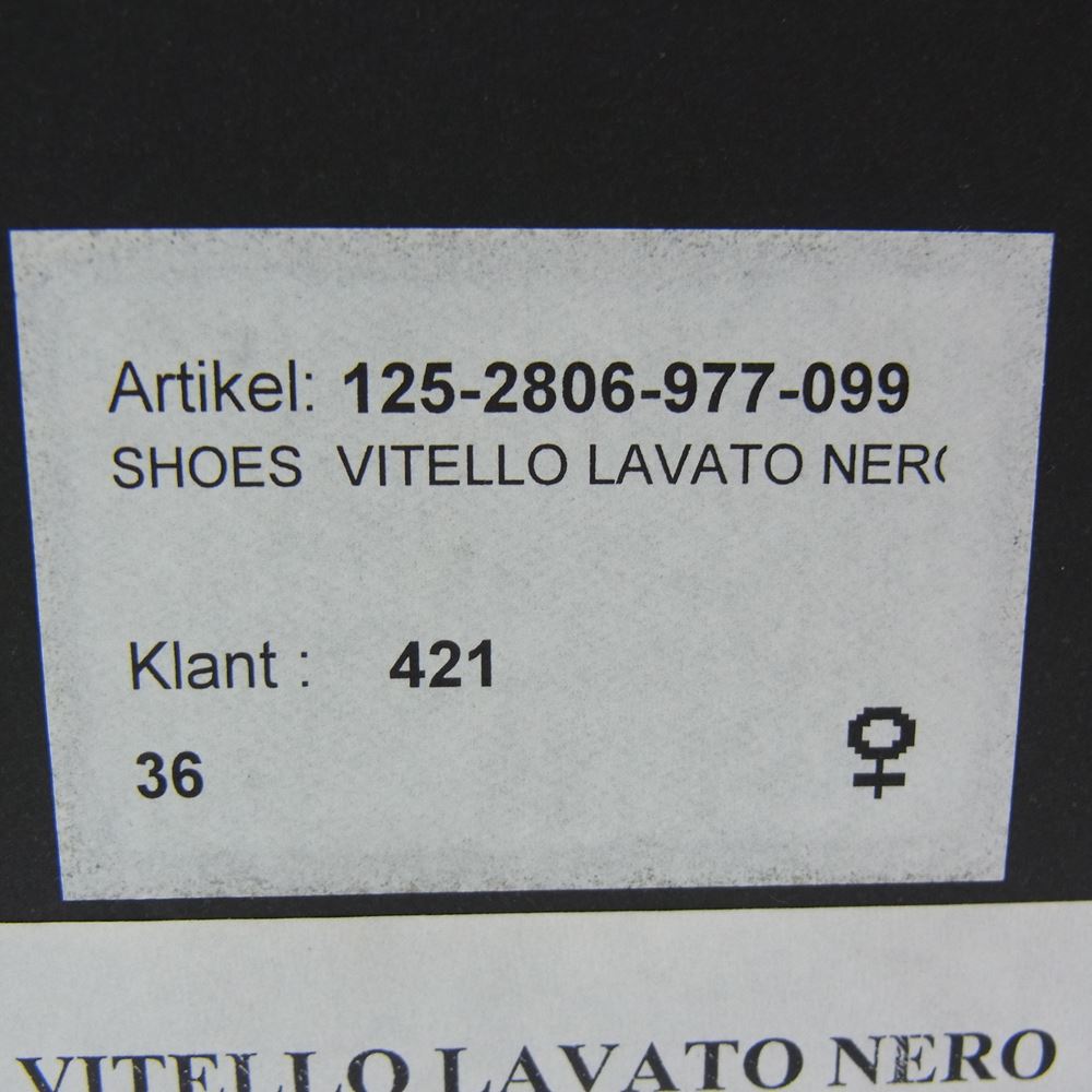 ANN DEMEULEMEESTER アンドゥムルメステール 125-2806 イタリア製 レザー ベルトストラップ ロングブーツ  ブラック系 36【中古】