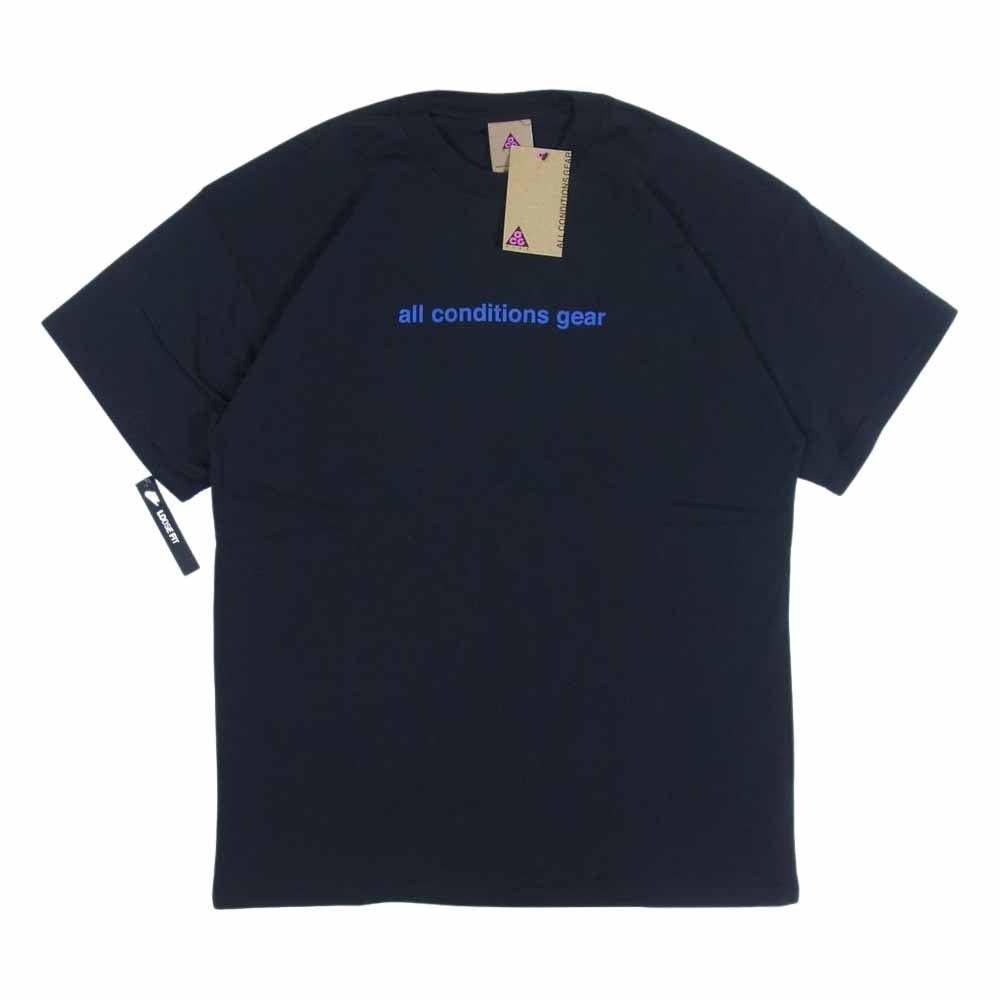 NIKE ナイキ BV8351-011 NIKELAB ACG TEE GX 3D LOGO TEE ロゴ Tシャツ ブラック ブラック系 ブルー系 S【新古品】【未使用】【中古】