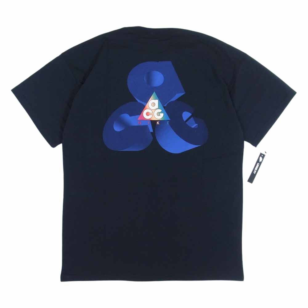 NIKE ナイキ BV8351-011 NIKELAB ACG TEE GX 3D LOGO TEE ロゴ Tシャツ ブラック ブラック系 ブルー系 S【新古品】【未使用】【中古】
