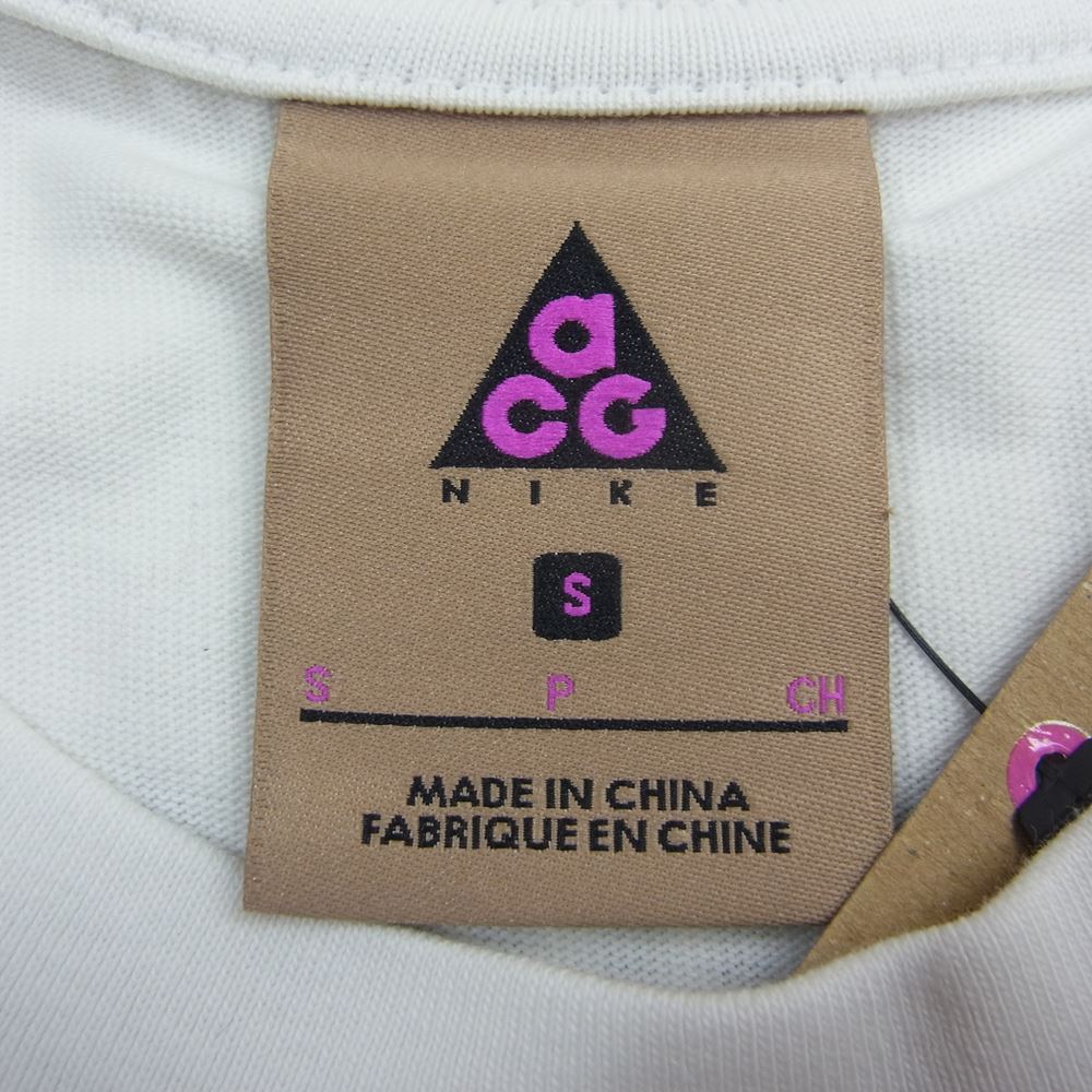 NIKE ナイキ CV1540-121 NIKELAB ACG SS Tee Vortex ボルテックス Tシャツ ホワイト系 S【新古品】【未使用】【中古】