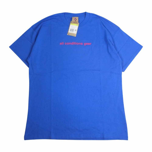 NIKE ナイキ BV8351-480 NIKELAB ACG 3D LOGO GAME ROYAL ロゴ ゲーム ロイヤル Tシャツ ブルー ブルー系 S【新古品】【未使用】【中古】