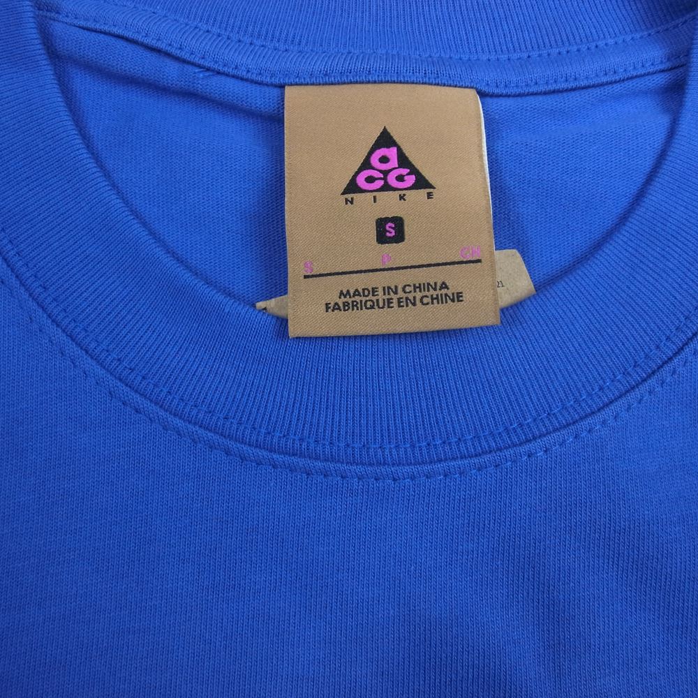 NIKE ナイキ BV8351-480 NIKELAB ACG 3D LOGO GAME ROYAL ロゴ ゲーム ロイヤル Tシャツ ブルー ブルー系 S【新古品】【未使用】【中古】