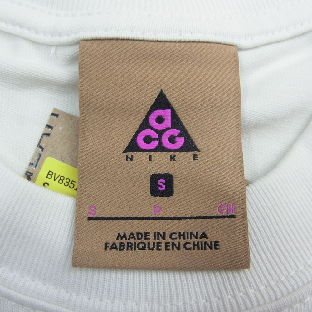 NIKE ナイキ BV8351-121 NIKELAB AS M NRG ACG TEE GX 3D LOGO SUMMIT ロゴ サンミット Tシャツ ホワイト ホワイト系 S【新古品】【未使用】【中古】