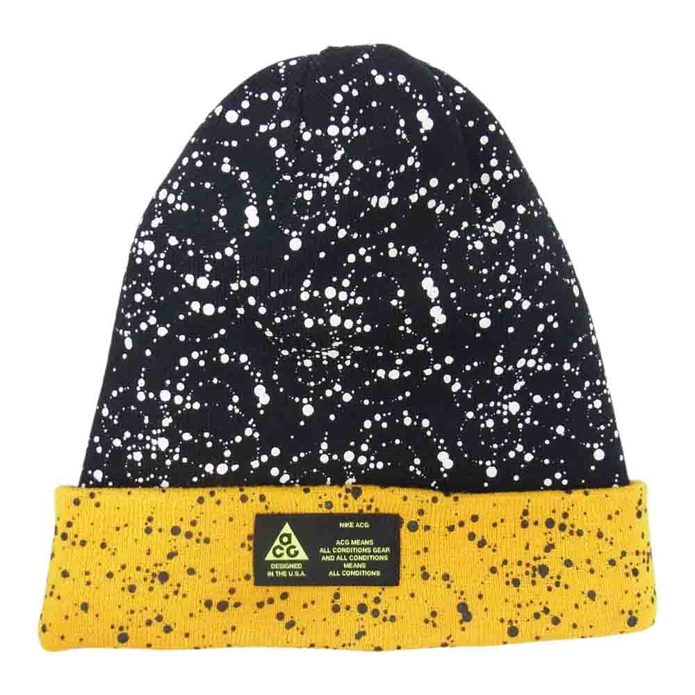 NIKE ナイキ AV4774-010 ACG Beanie A14 ビーニー キャップ イエロー系【美品】【中古】