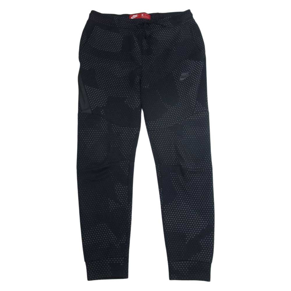 NIKE ナイキ 886176-010 TCH FLC PANT テック フリース 総柄 ジョガー パンツ ブラック系 M【中古】