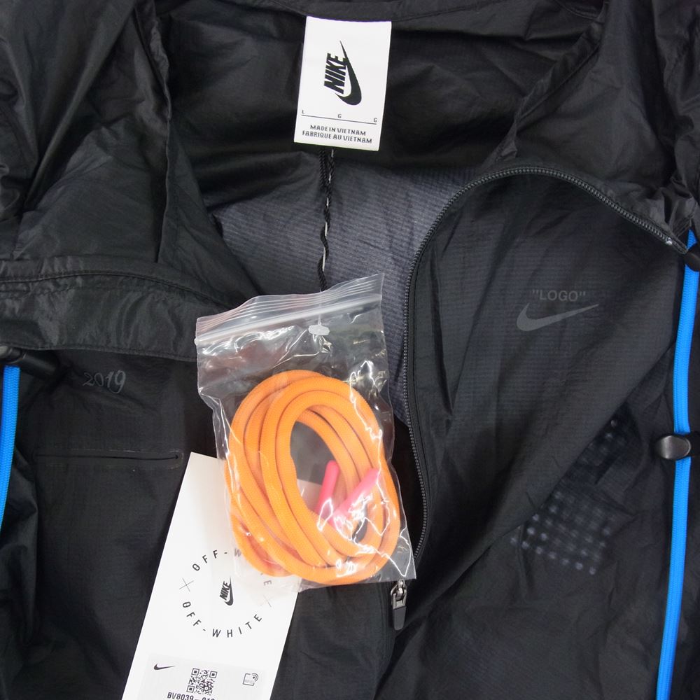 NIKE ナイキ BV8039-010 × OFF-WHITE オフ ホワイト Women's Jacket ウィメンズ ジャケット ショルダー バック セット  ブルー系【新古品】【未使用】【中古】