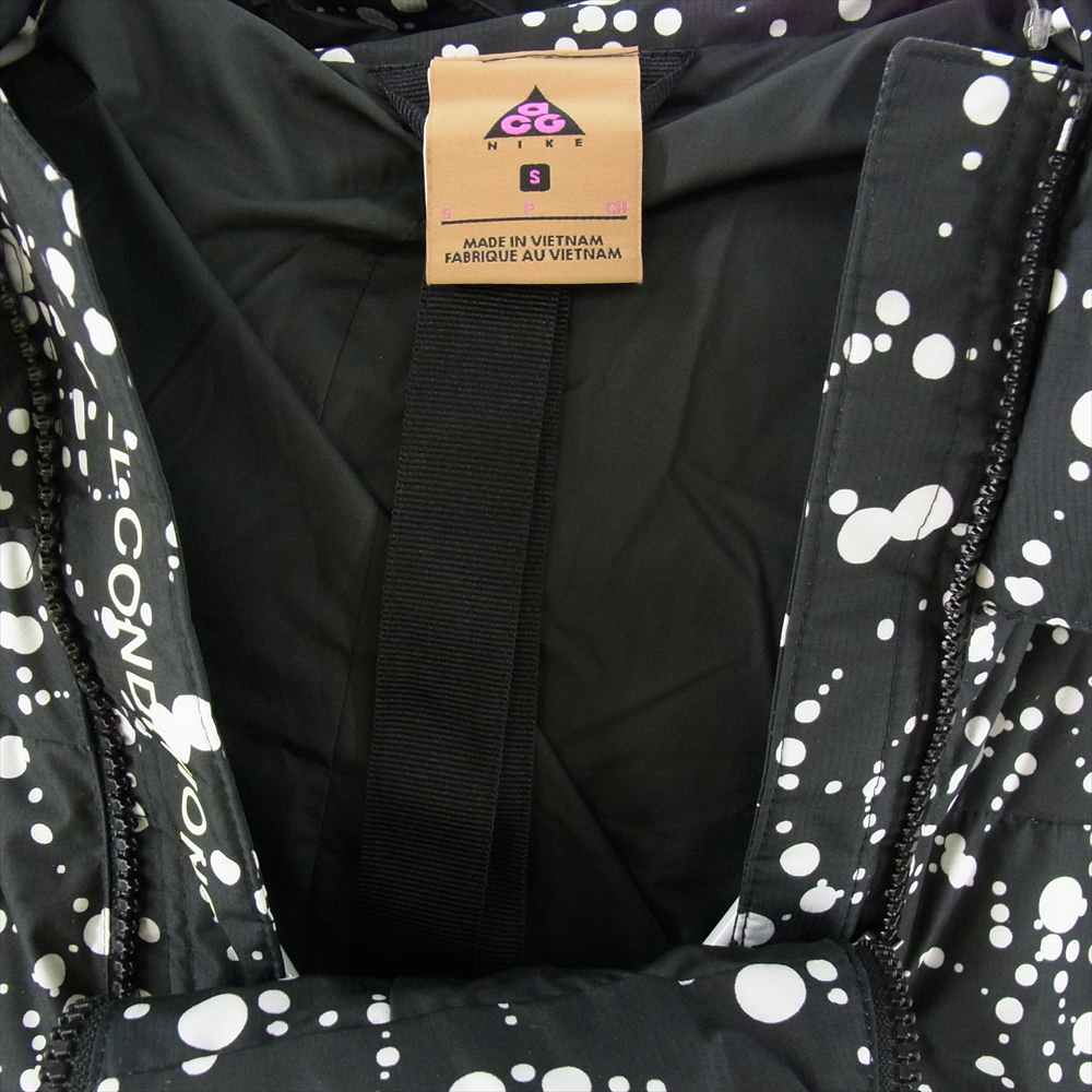 NIKE ナイキ AQ3517-101 NIKELAB ACG DOWN FILL PARKA ナイキラボ ダウン フィル パーカ ジャケット ブラック系 ホワイト系 S【新古品】【未使用】【中古】