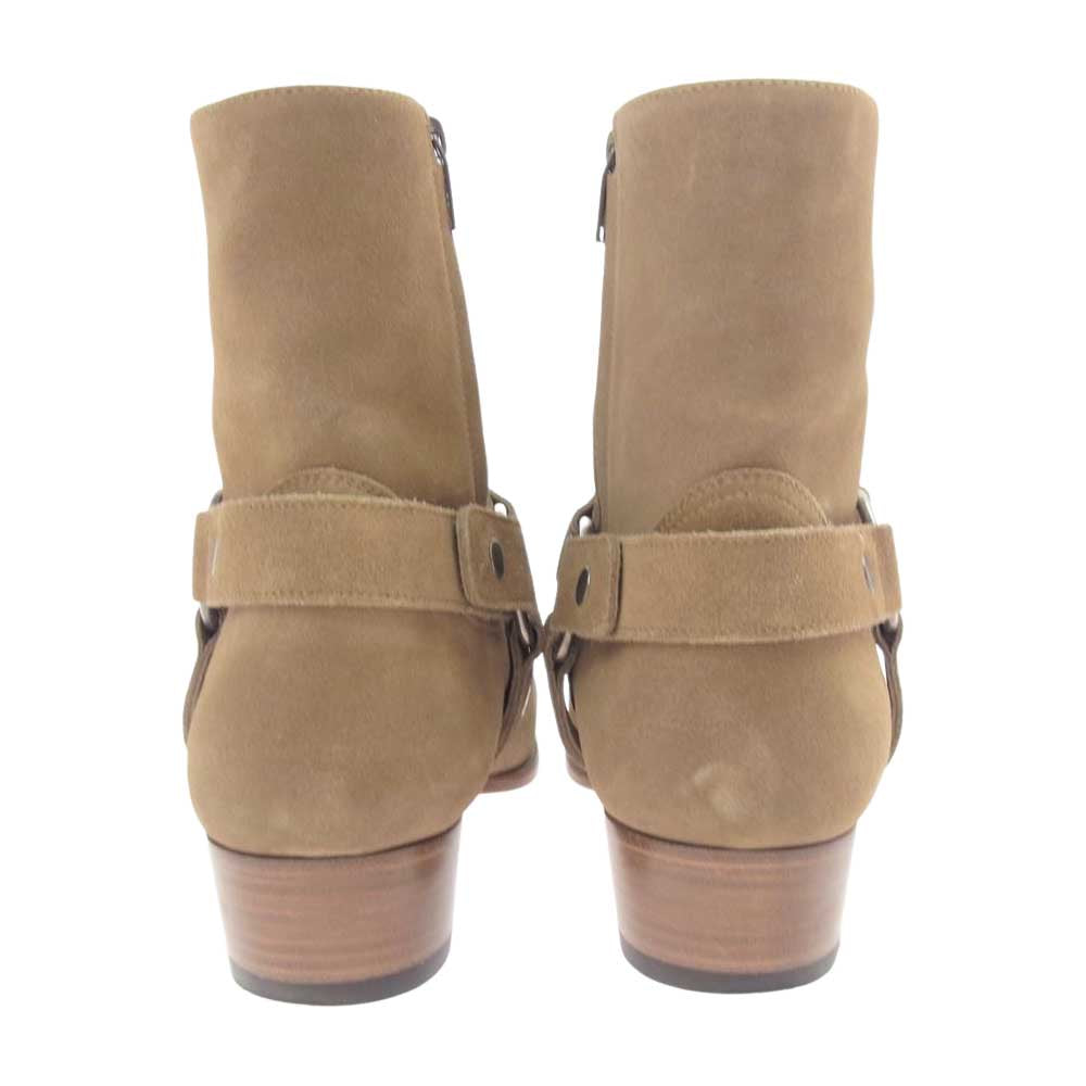 SAINT LAURENT サンローラン 496880 D5X00 WYATT40 HARNESS BOOTS ワイアット ハーネスブーツ オリーブ系 43【中古】