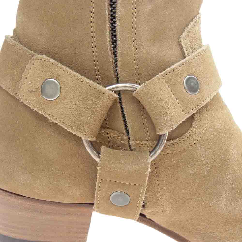 SAINT LAURENT サンローラン 496880 D5X00 WYATT40 HARNESS BOOTS ワイアット ハーネスブーツ オリーブ系 43【中古】