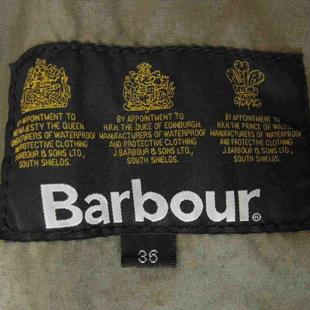 Barbour バブアー MCA0179OL51 Japanese Overdyed SL Bedale Jacket オーバーダイ ビデイル ハンティング ノンオイルド ジャケット カーキ系 36【中古】