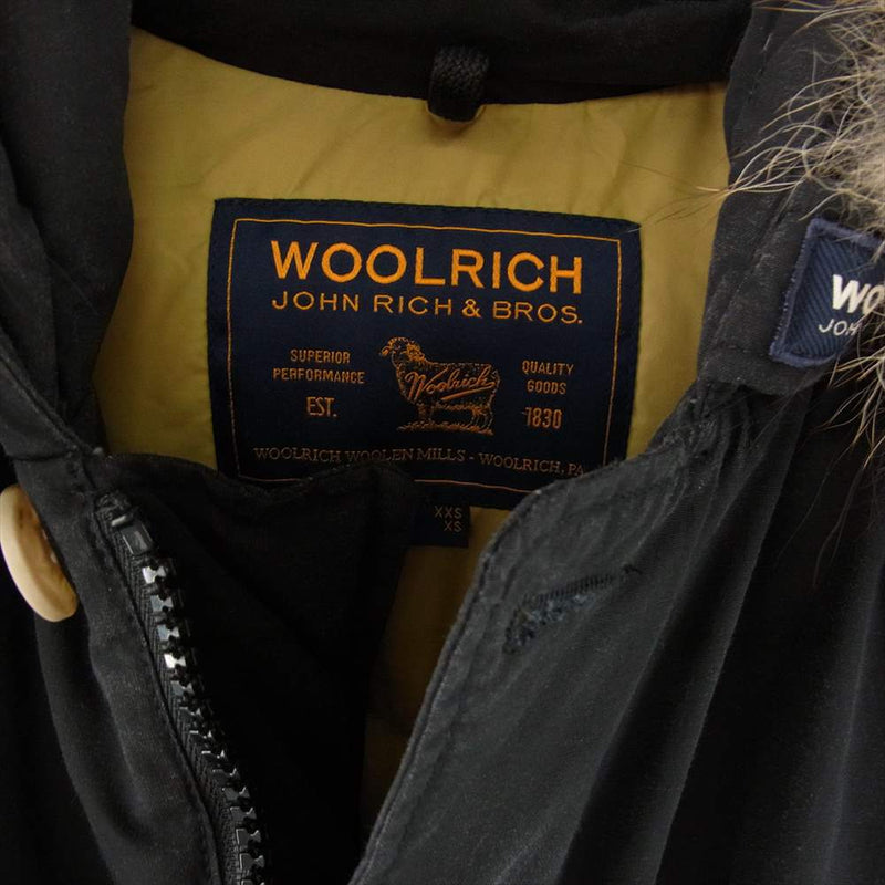 WOOLRICH ウールリッチ 1602160 ARCTIC PARKA アークティック ファー ダウン パーカ ジャケット ブラック系 XS【中古】