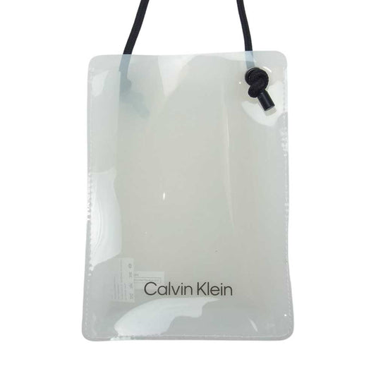 カルバンクライン Phone Bag フォンバッグ ショルダー スマホバッグ クリア系【中古】