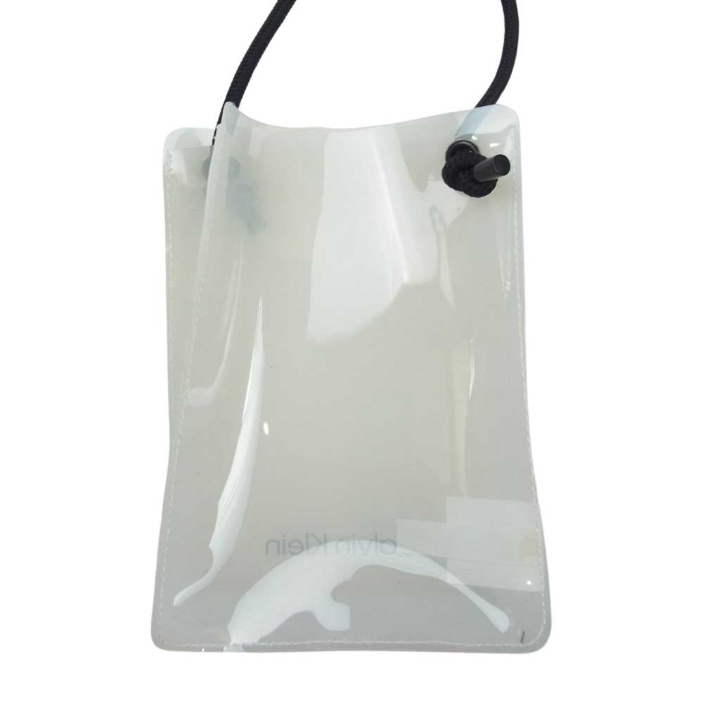カルバンクライン Phone Bag フォンバッグ ショルダー スマホバッグ クリア系【中古】
