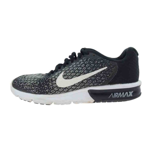 NIKE ナイキ 852461-005 AIR MAX SEQUENT 2 エアマックス シークエント2 ローカットスニーカー ブラック系 ホワイト系 25.5cm【中古】