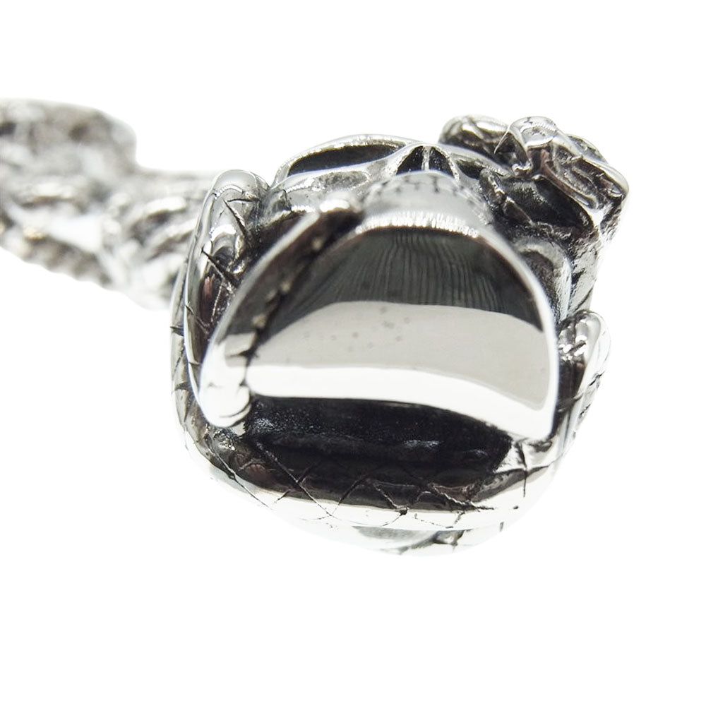 Alexander McQueen アレキサンダーマックイーン スカル スネーク ネックレス ブラック系【中古】